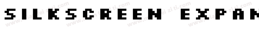 Silkscreen Expanded Font字体转换